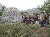 Une cabane en pierre séche